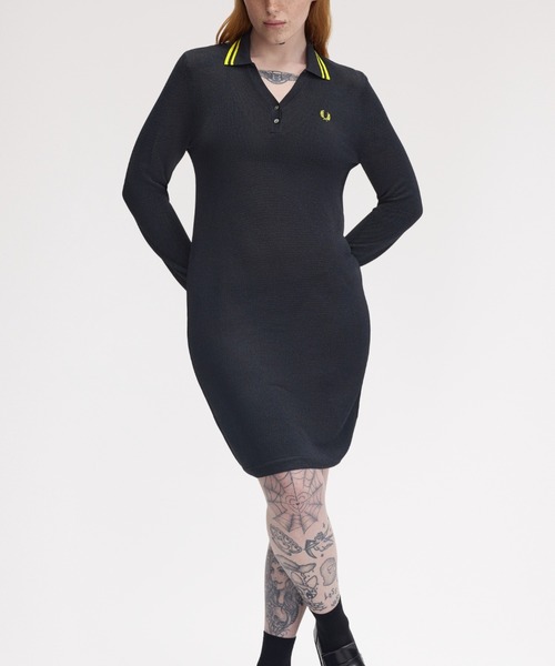 FRED PERRY（フレッドペリー） ワンピース Textured Metallic Knit