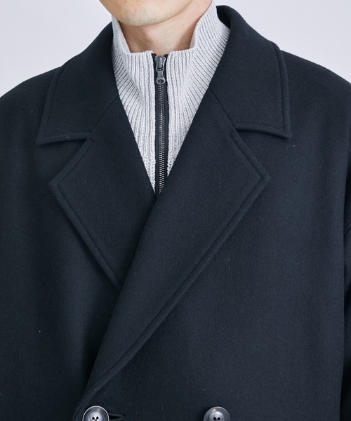 「SHAREEF」 チェスターコート 1 グリーン メンズ_画像6