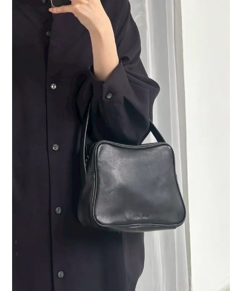 RIM.ARK ハンドバッグ Boston leather mini bag ボストンレザーミニ