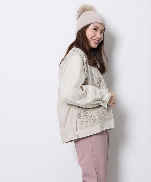 「Re.Verofonna」 ブルゾン MEDIUM ベージュ レディース_画像4