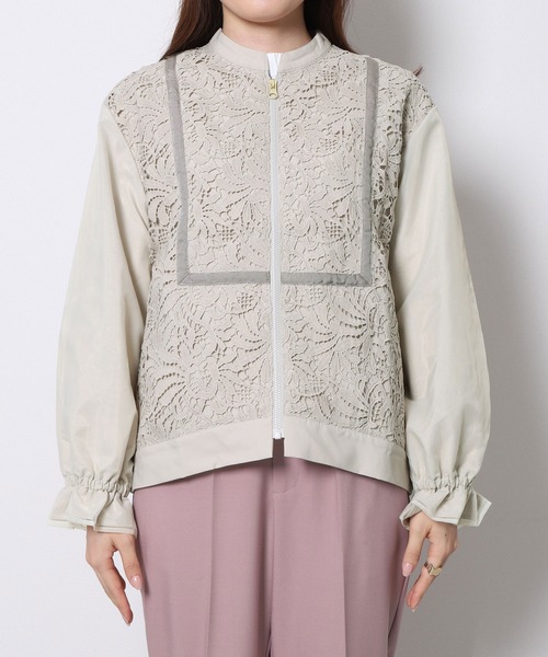 「Re.Verofonna」 ブルゾン MEDIUM ベージュ レディース_画像7