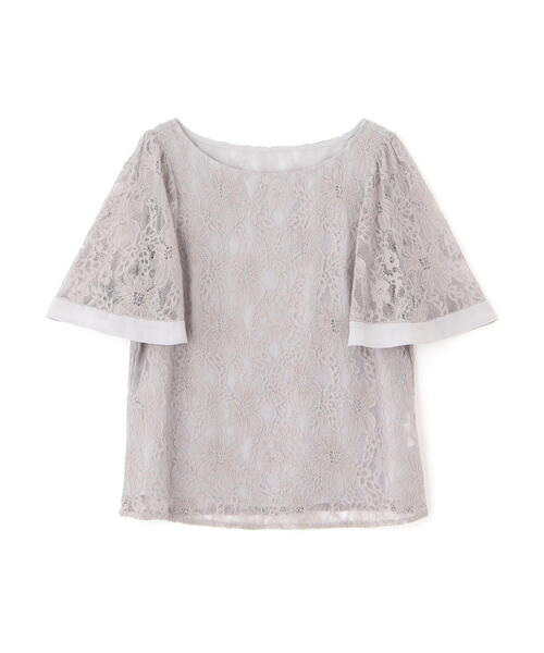 「PROPORTION BODY DRESSING」 半袖ブラウス MEDIUM グレー レディース_画像2