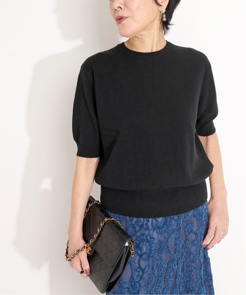 「VERMEIL par iena」 半袖ニット 38 ベージュ レディース_画像5