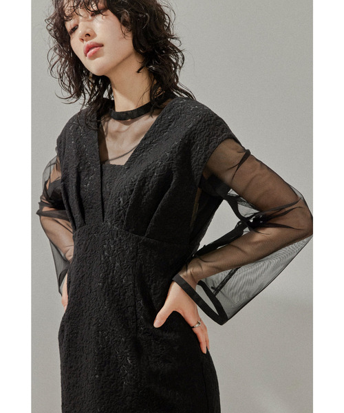 「niana」 半袖ワンピース M ブラック レディースの画像
