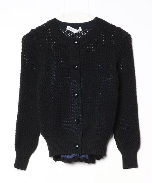 ウール ニットカーディガン 黒 セーター ロング Wジップ シンプル ブラック ドライバーズニット ジップアップニット メンズ ジャケットニット