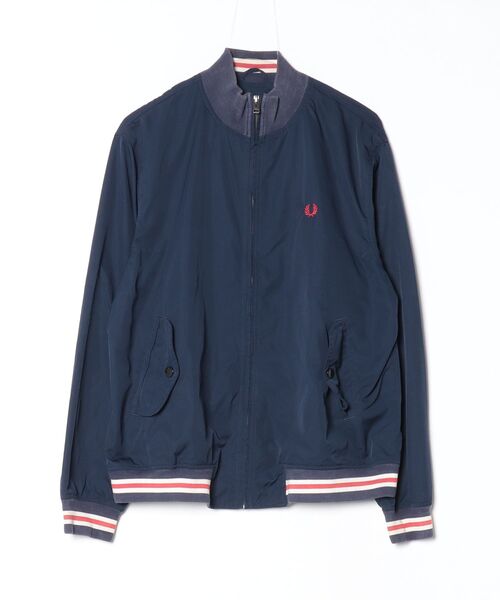 FRED PERRY（フレッドペリー） ブルゾン L ネイビー メンズ : ZOZOTOWN