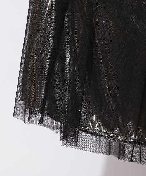 「AND COUTURE」 フレアスカート FREE シルバー レディース_画像5