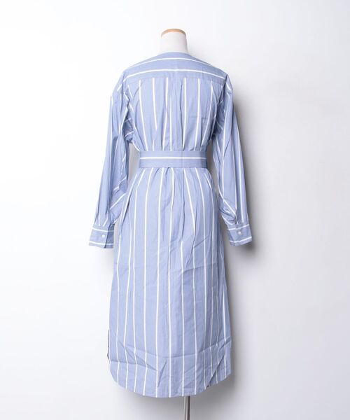 「LA MARINE FRANCAISE」 長袖ワンピース ONE SIZE ブルー レディース_画像2