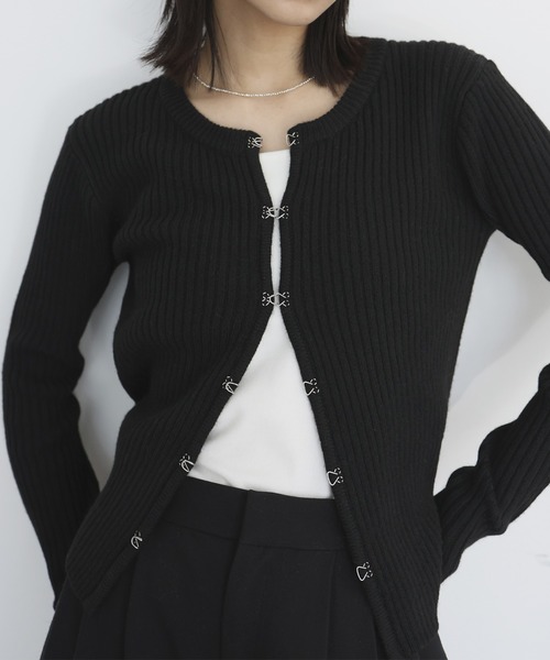 hellam（ヘラム） ニットカーディガン FREE ブラック レディース