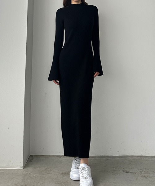 「Louere」 ニットワンピース SMALL ブラウン レディース_画像5