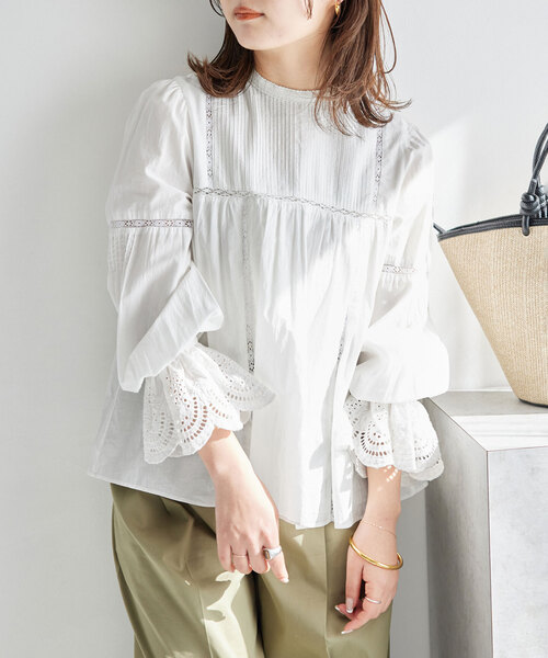 新品　SLOBE IENA habi Flower blouse 長袖ブラウス habi Flower ブラウス | スローブ イエナ(SLOBE IENA) | マルイウェブ