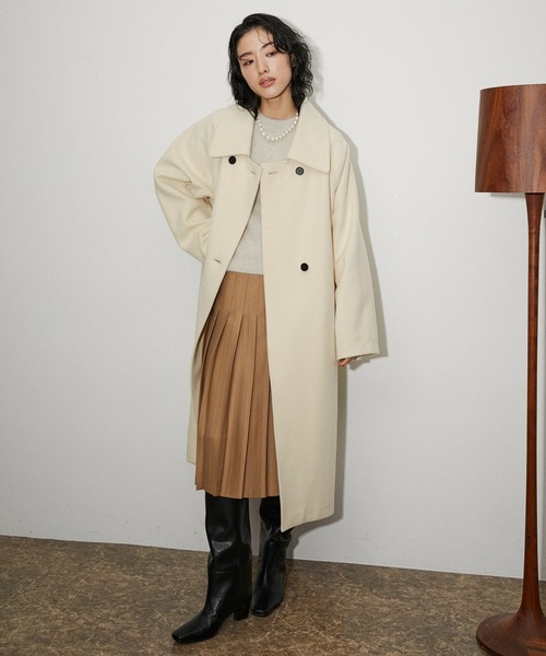 ADAM ET ROPE'（アダムエロペ） コート 36 チャコールグレー