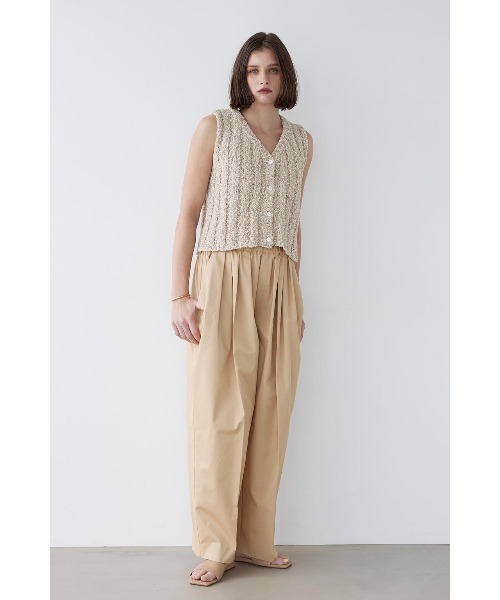 「ALEXIA STAM」 イージーパンツ M ベージュ レディース_画像7