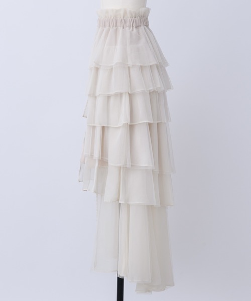 「J1U by LA BELLE ETUDE」 フリルスカート FREE ブラック レディース_画像4