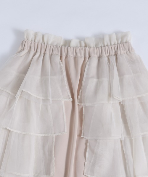 「J1U by LA BELLE ETUDE」 フリルスカート FREE ブラック レディース_画像6