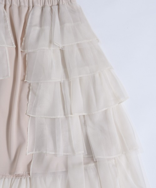 「J1U by LA BELLE ETUDE」 フリルスカート FREE ブラック レディース_画像7