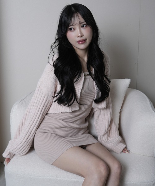 LIP SERVICE（リップサービス） ワンピース モールニットアンサンブル