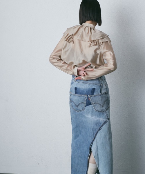 「mici」 長袖ブラウス FREE ピンク レディース_画像4