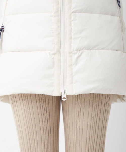 「FILA GOLF」 ダウンコート LARGE カーキ レディース_画像4