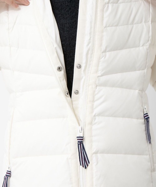 「FILA GOLF」 ダウンコート LARGE カーキ レディース_画像5