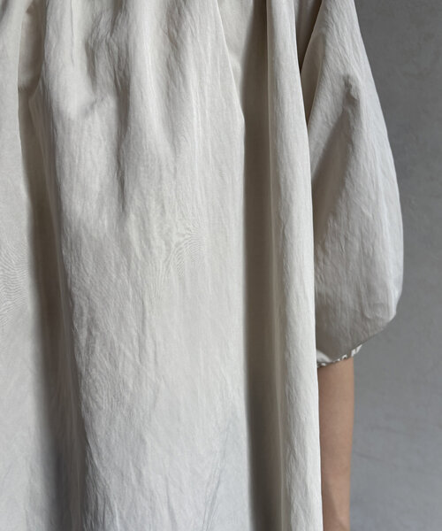 「Thevon」 7分袖ワンピース FREE モカ レディース_画像7