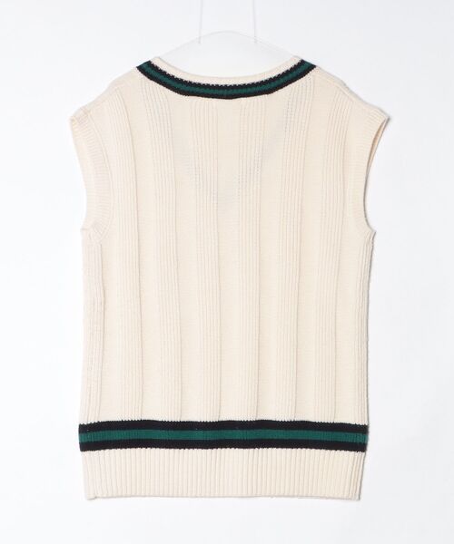 niko and…（ニコアンド） ニットベスト FREE ホワイト レディース