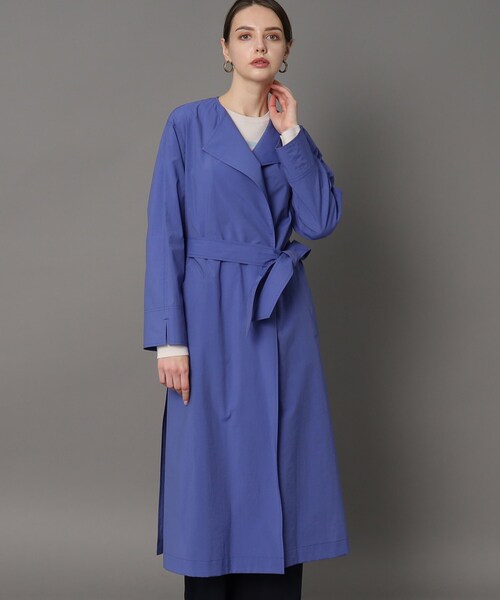 「DRESSTERIOR」 チェスターコート 34 ブルー レディース_画像3