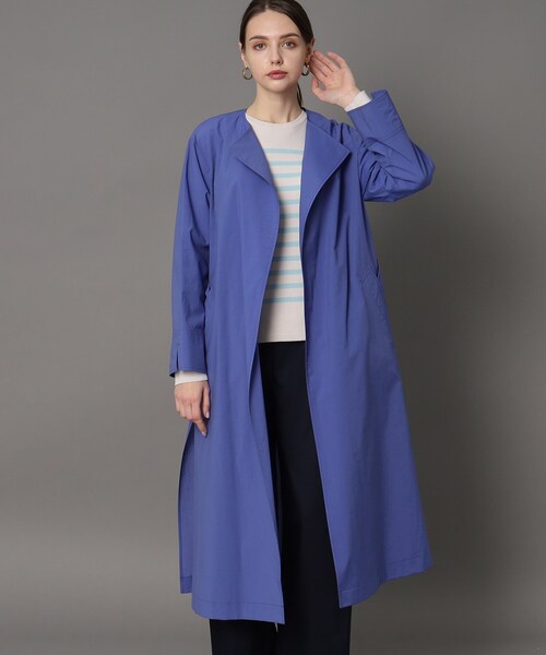 「DRESSTERIOR」 チェスターコート 34 ブルー レディース_画像7