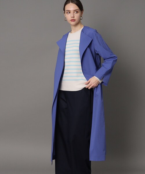 「DRESSTERIOR」 チェスターコート 34 ブルー レディース_画像8