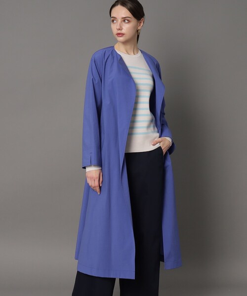 「DRESSTERIOR」 チェスターコート 34 ブルー レディース_画像9