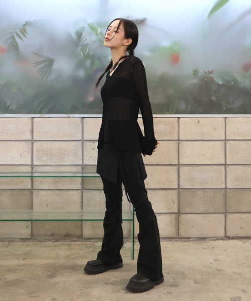 「FOLLOWIN」 長袖ニット FREE ベージュ レディース_画像8