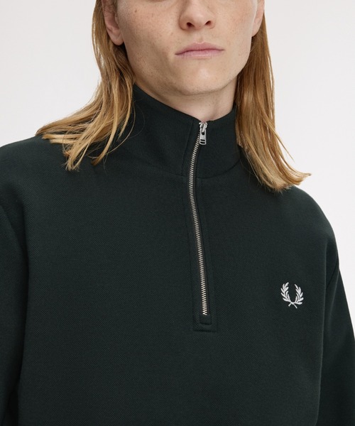 トレーナー スウェット Twisted Stripe Tape Half Zip／ツイストストライプテープハーフジップスウェットシャツ_4