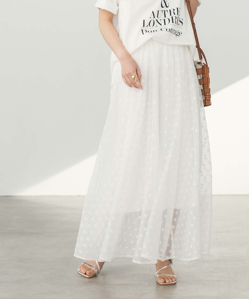 「Torrazzo Donna」 フレアスカート FREE オフホワイト レディース_画像4