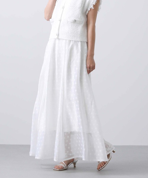 「Torrazzo Donna」 フレアスカート FREE オフホワイト レディース_画像5