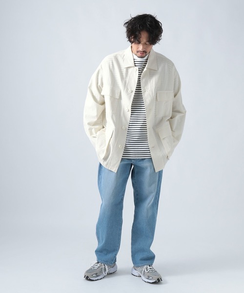 「BAYFLOW」 長袖シャツ MEDIUM ブラック メンズ_画像2