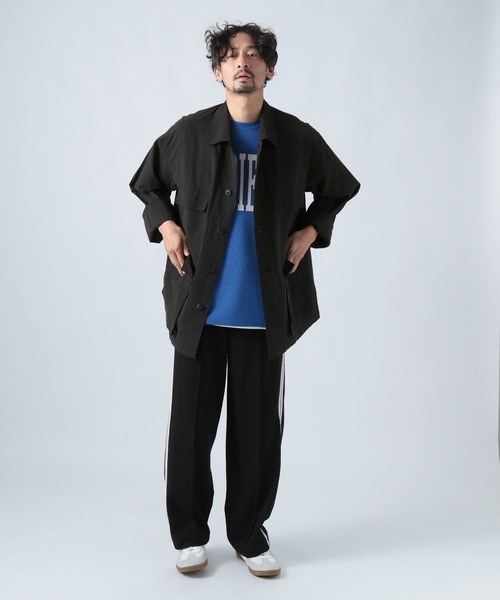 「BAYFLOW」 長袖シャツ MEDIUM ブラック メンズ_画像3