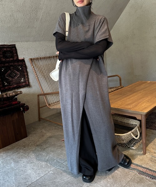 「select MOCA by son」 ニットベスト SMALL ブラック レディース_画像4