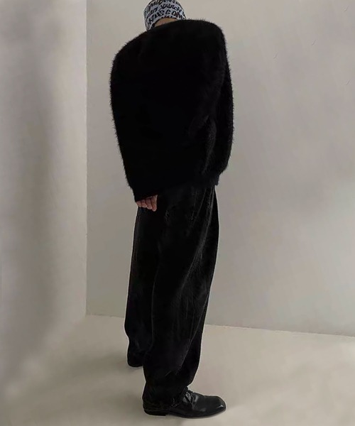 「Theater code」 ニットカーディガン FREE ブラック メンズ_画像6