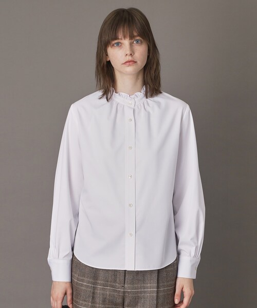 「DRESSTERIOR」 長袖ブラウス 38 オフホワイト レディース_画像3