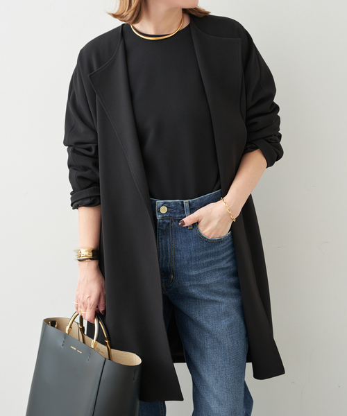 Deuxieme Classe（ドゥーズィエムクラス） ノーカラーコート コート