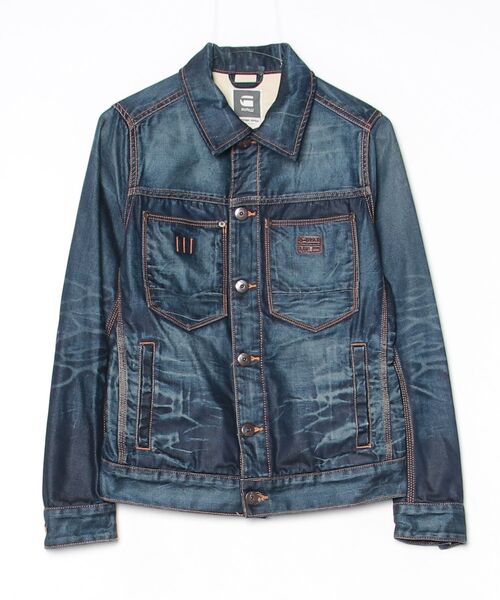 G-STAR RAW 「G-STAR」 デニムジャケット S ネイビー メンズ