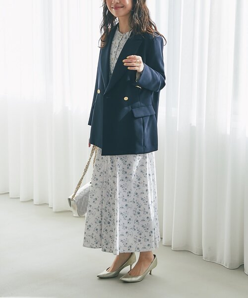 【La boutique BonBon】 メタル釦ダブルジャケット ネイビーTM La boutique Bonbon（ラブティックボンボン） ジャケット テーラード