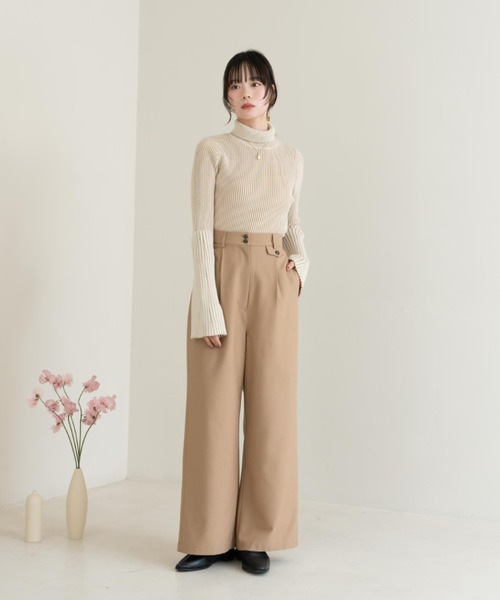 「hinari」 パンツ FREE ブラック レディース_画像2