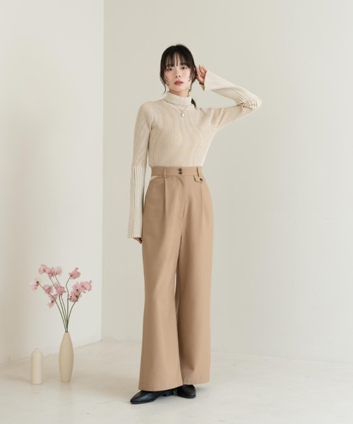 「hinari」 パンツ FREE ブラック レディース_画像4