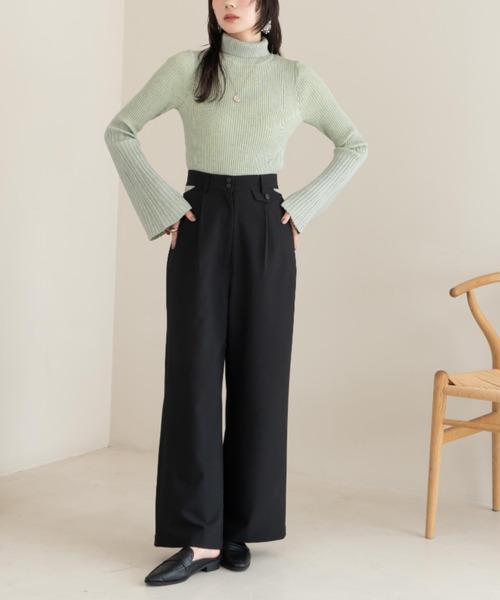 「hinari」 パンツ FREE ブラック レディース_画像7