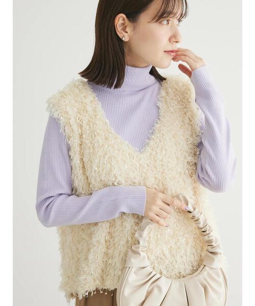 「Sugar spoon」 ベスト FREE アイボリー レディース_画像2