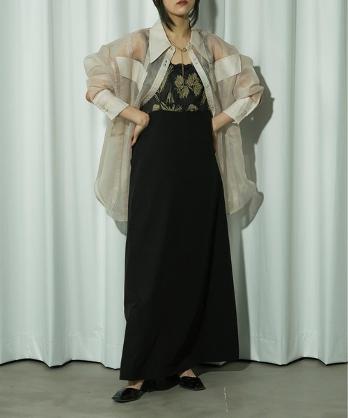 「Ezick」 長袖シャツ FREE グレー レディース_画像3