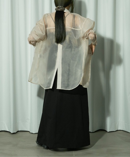 「Ezick」 長袖シャツ FREE グレー レディース_画像5