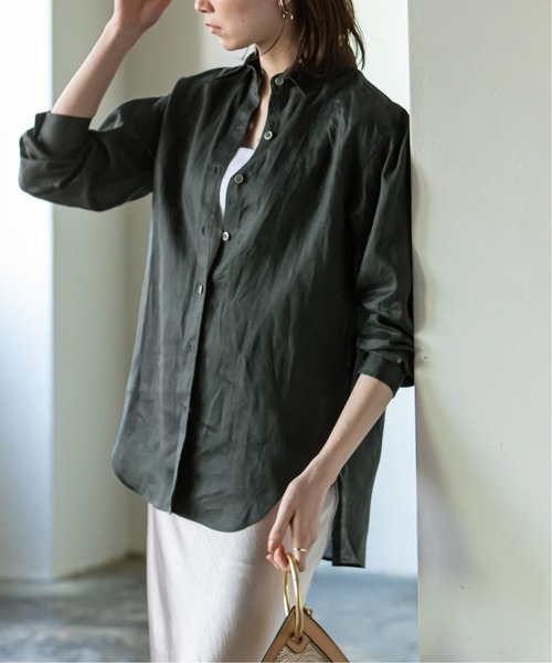 「NOBLE」 長袖シャツ FREE ベージュ レディース_画像3