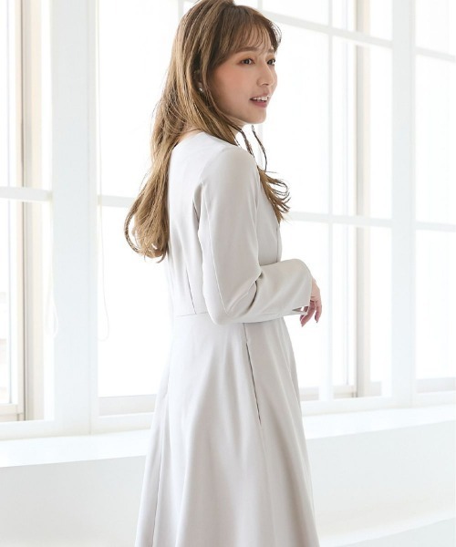 「Petitjo」 「theodore」長袖ワンピース - ネイビー レディース_画像8